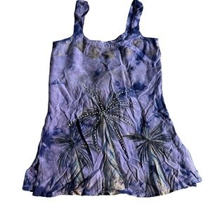 Raya Sun Girls Toddler Tie Dye Sleeveless Dress sz 3T Summer Beachy